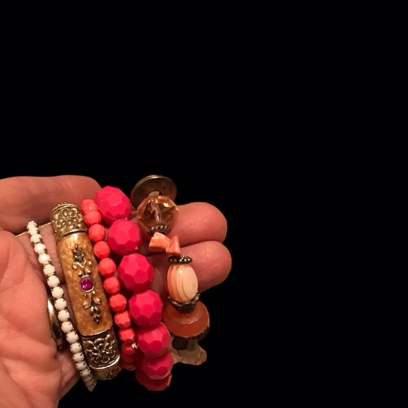 Pretty in Pink Bracelet Stack - Picture 2 of 3